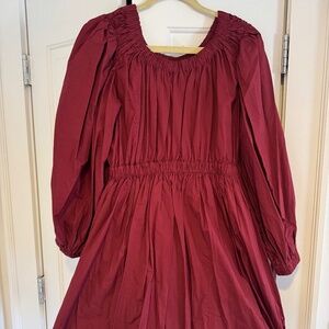 Ulla Johnson Martine Dress Bordeaux Size 10